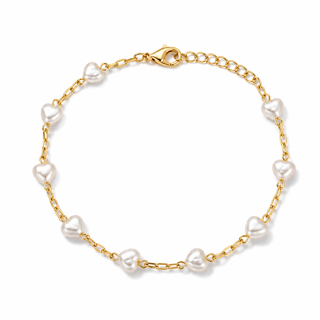 Pearl Heart Bracelet