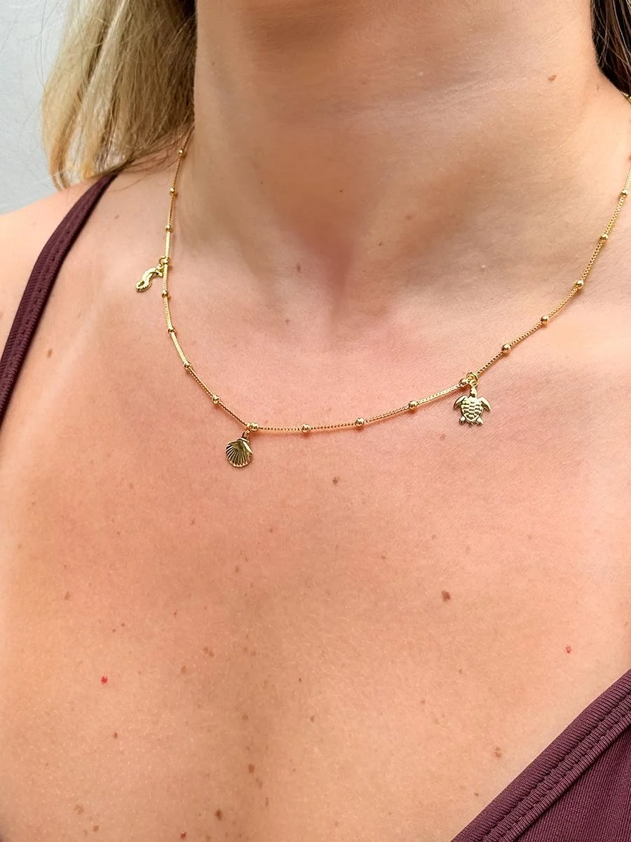 Marine Charm Venetian Necklace